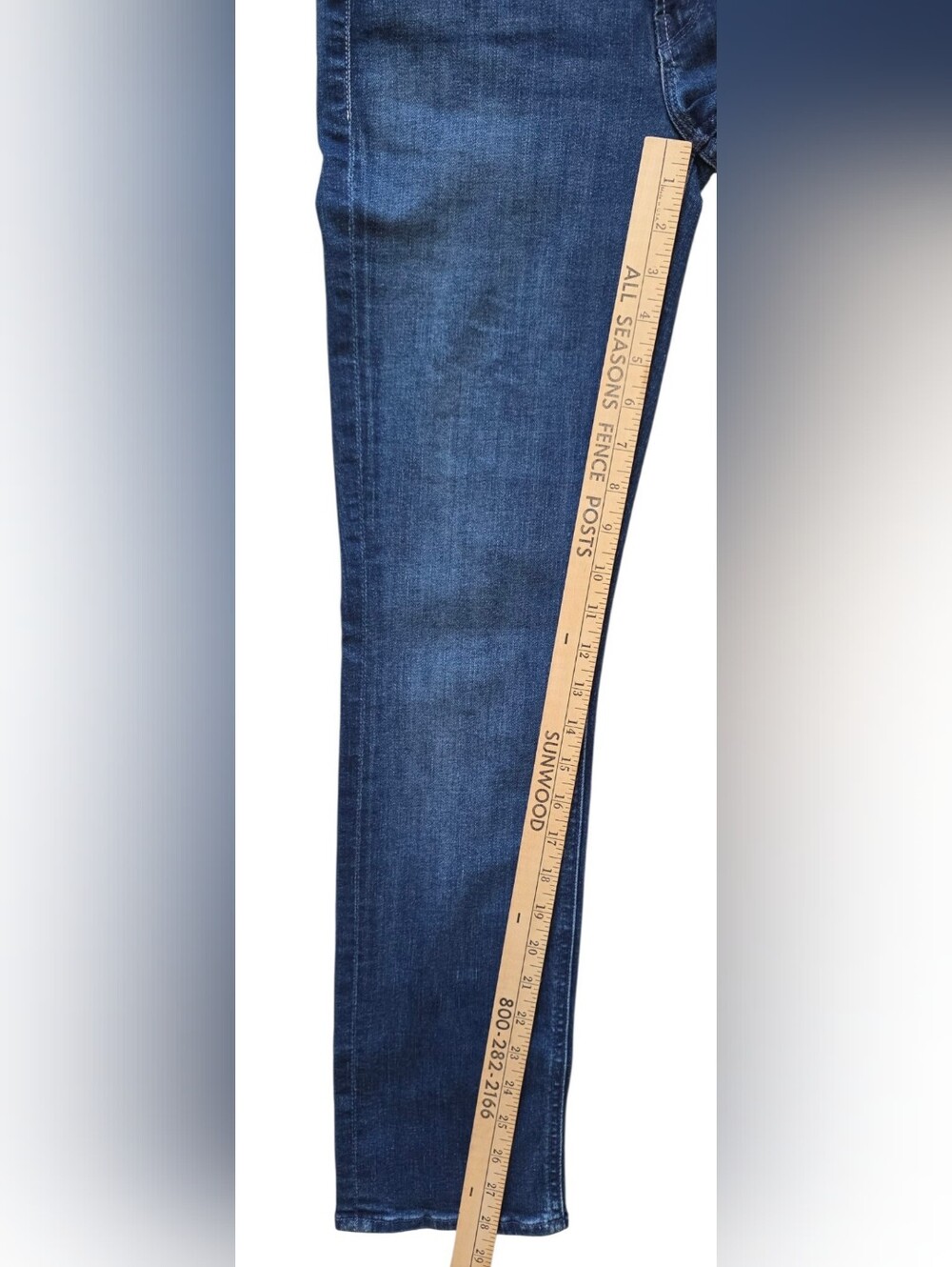 MOTHER Sz 27 NWT The Mid Rise Dazzler Ankle Jeans Nothing Between Us Denim Jeans - Picture 12 of 13